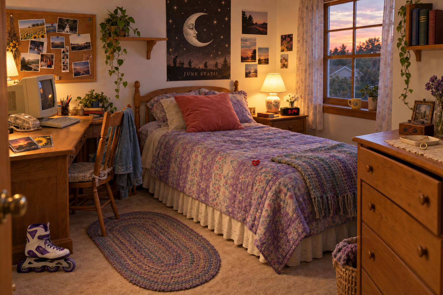 Second photograph of Nicole’s bedroom with twelve visual differences
